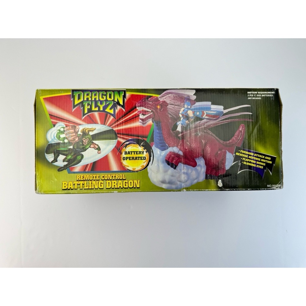 Vintage 1996 Dragon Flyz Remote Control Battling Dragon New In Box